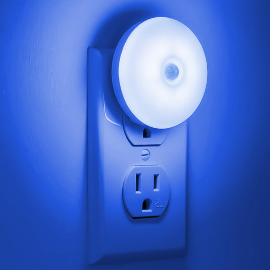 MotionLite - Plug-In Sensor Night Light (2-Pack, Blue Glow)